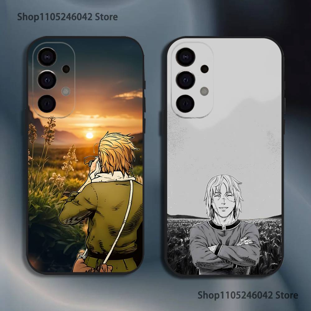 V-Vinland S-Sagas Manga Phone Case For Samsung S25,S24,S21,S22,S23,S30,Ultra,S20,Plus,Fe,Lite,5G Black Cover