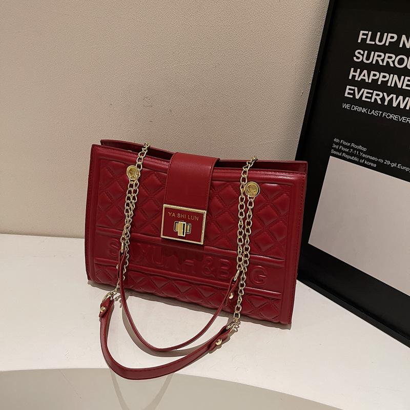 Fashion Large Capacity Bag Women's Chain Tote Bag Shoulder Bag