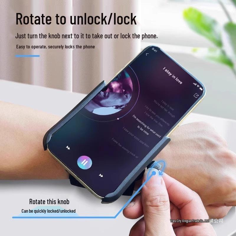Wrist Support: Mobile Phone Live Streaming & Outdoor Navigation Holder for Running and Designated Driving