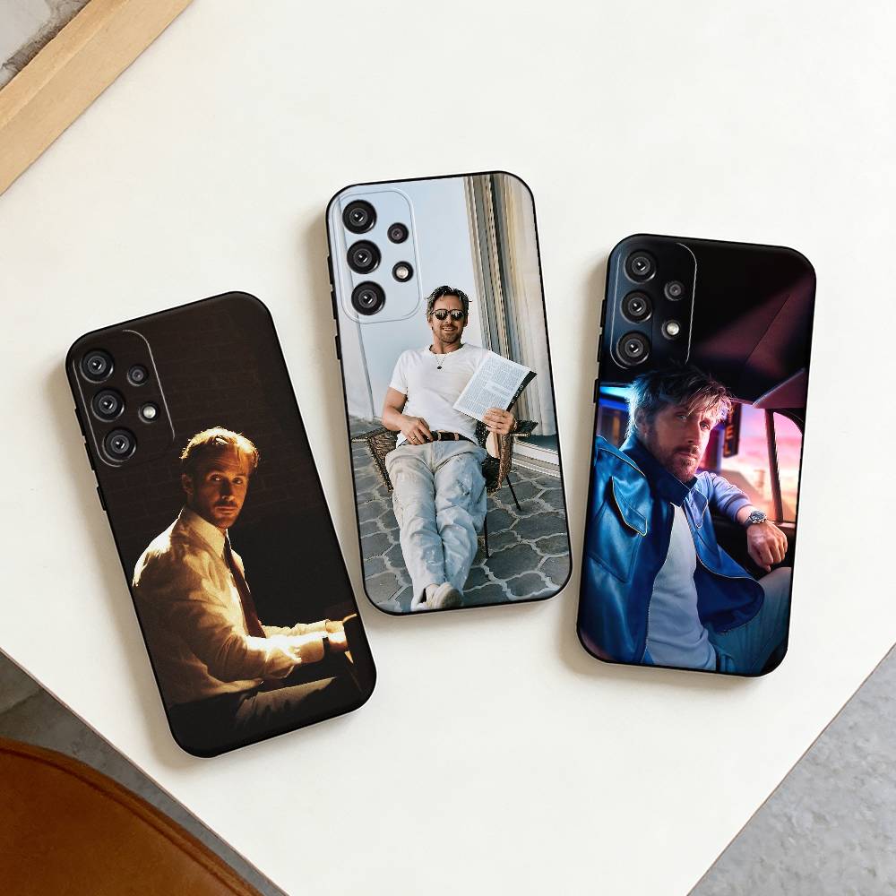 Famous Actor R-Ryan Gosling Phone Case For Samsung S25,S24,S21,S22,S23,S30,Ultra,S20,Plus,Fe,Note,10,9,5G Black Cover