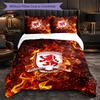 Biancheria da letto a tema Middlesbrough FC Set 3 Pezzi Copripiumino Biancheria da letto Decorativa per Camera Adolescenti Decorazione Casa