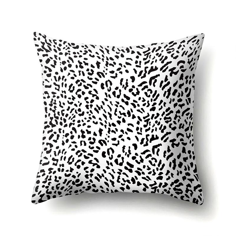 Motif Léopard Nordique Moderne Abstrait Taie d'Oreiller en Polyester Décoration de Voiture Maison Imprimée Taie d'Oreiller Repose-Lombaire