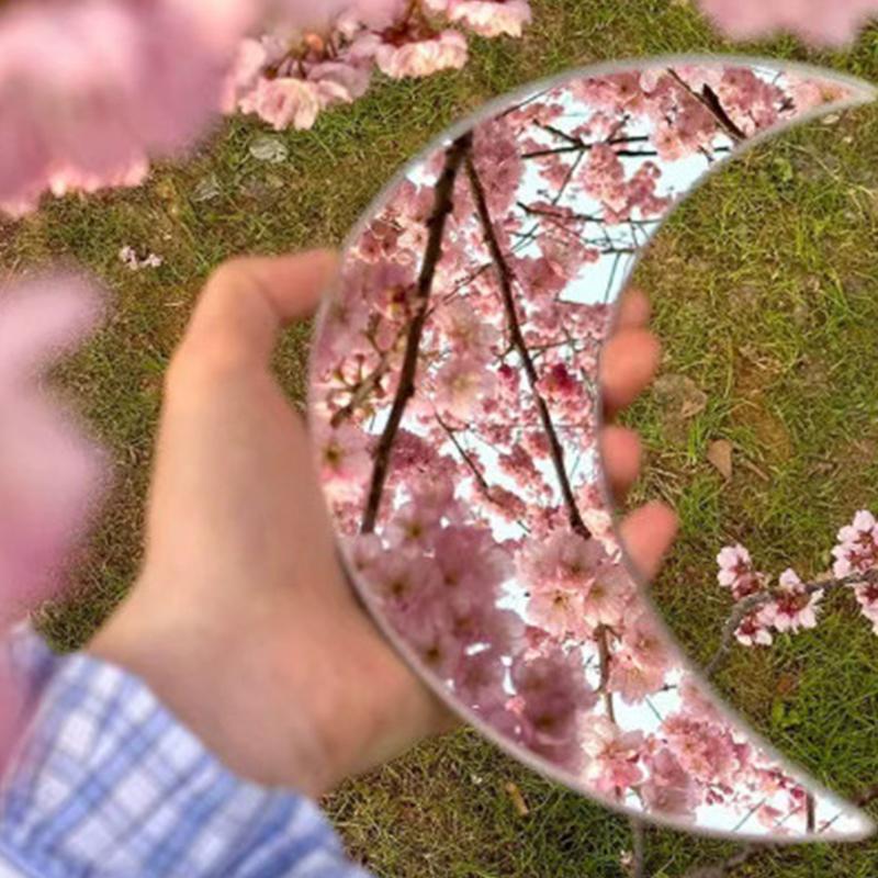 

Travel Selfie Round Convex Mirror Photography Props High-Definition Wide-Angle Mirror Girls Makeup Mirror Couple Selfie Props Set