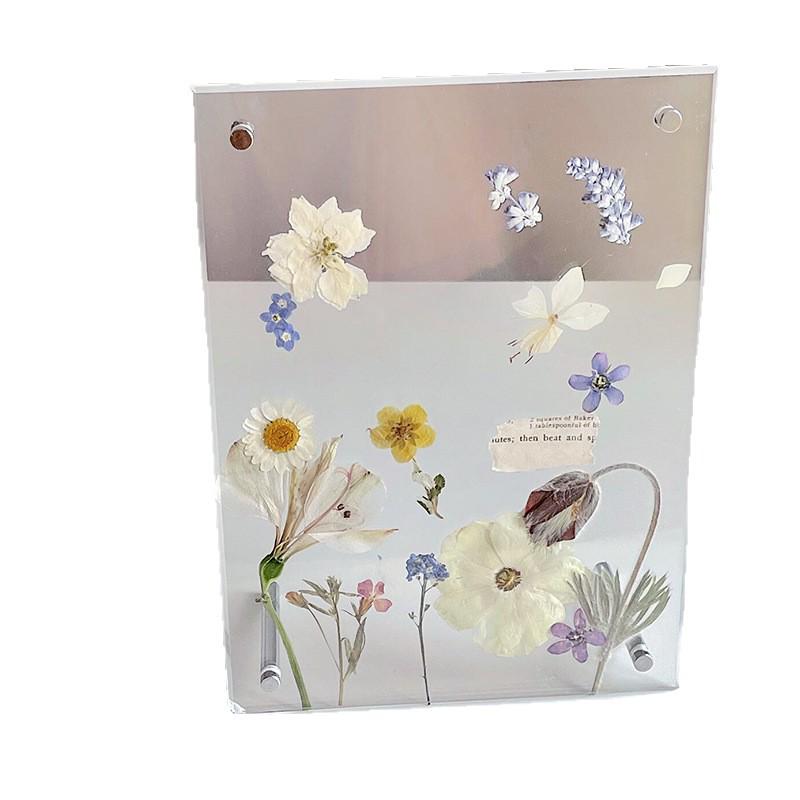 Creative Handmade DIY Dried Flower Embossed Specimen Display Acrylic Photo Frame - A4, A5, A6
