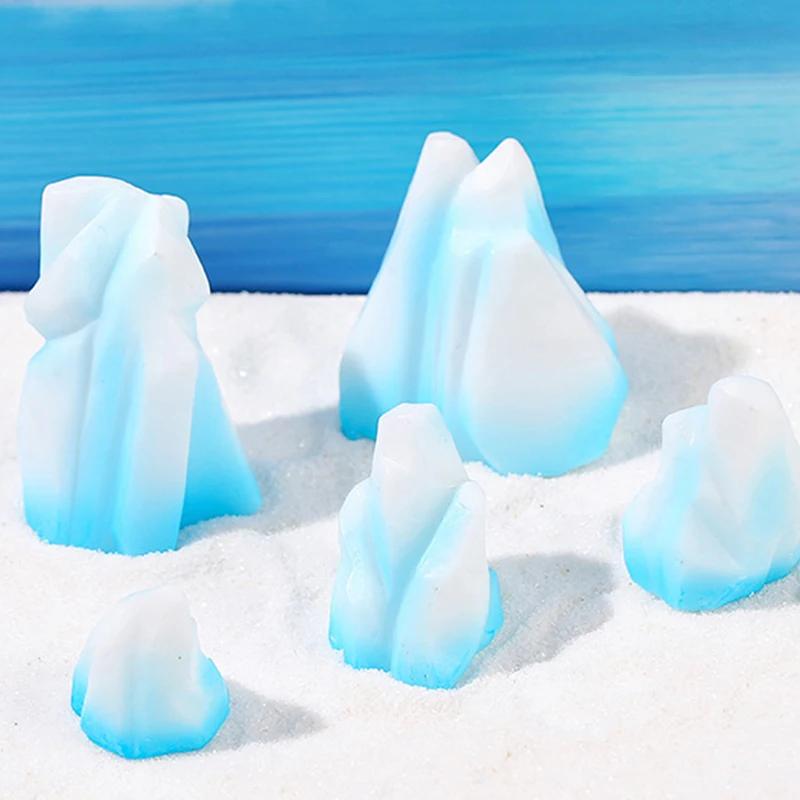 Iceberg Model Realistic Arctic Miniature 3D Model Micro Landscape Ornaments Desk Decoration Craft Christmas Decor