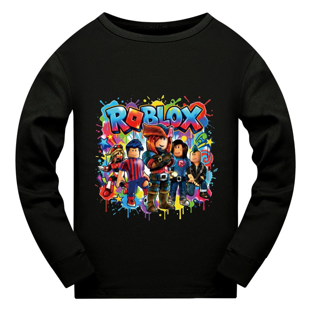 

5578 Casual Kids Boys Girls Roblox Long Sleeves T-Shirt 140cm чорний