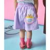 Pairmanon Monchhichi Girls Heart Button Style Pocket Culottes Pants Green Black Purple