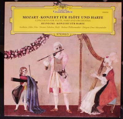LP Record NICANOR ZABALETA KARLHEINZ ZOLLER Mozart Konzert Fur Flote Und Harfe 138853 DEUTSCHE GRAMMO 1975 Germany Classical Used
