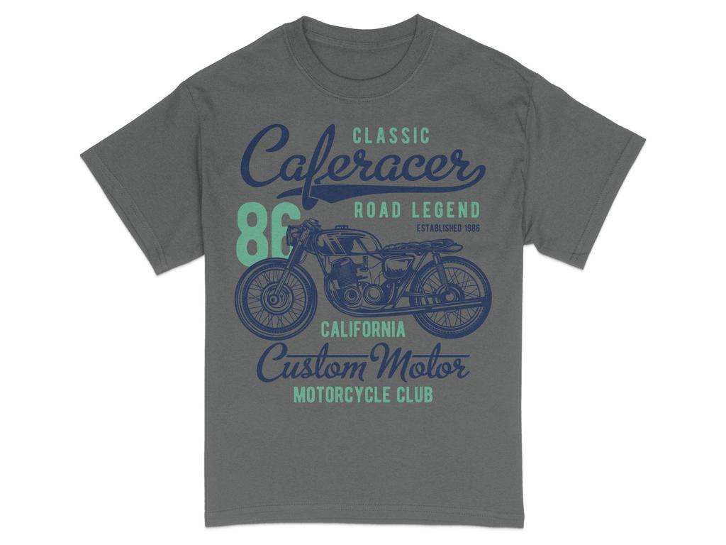 Maglietta Vintage Club Moto Est 1986 California Biker Tee Estiva Uomo e Donna Larga e Traspirante Maglietta Top