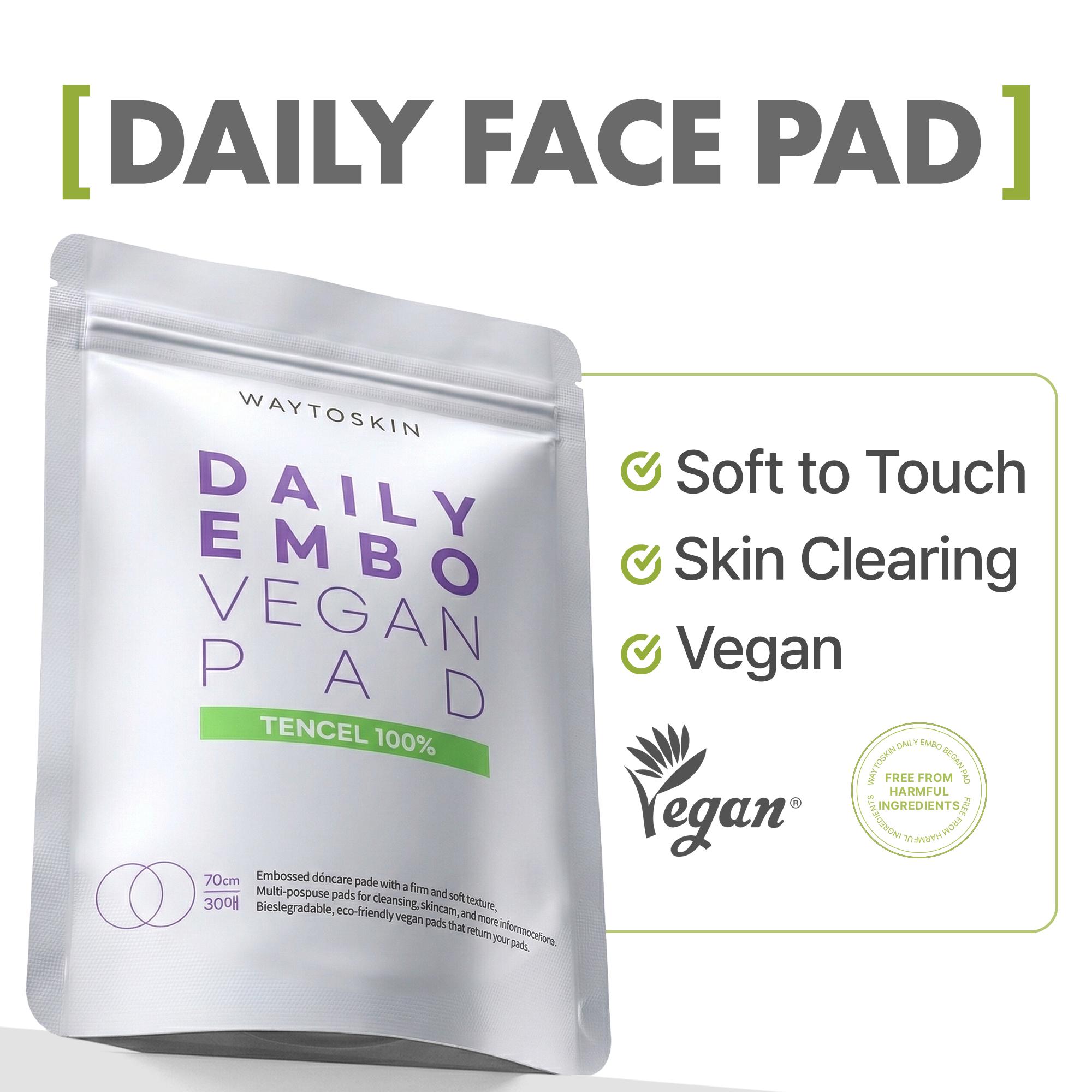 

WAY TO SKIN Daily EMBO Vegan Pad 30pcs