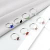 Exquisite C-shaped Diamond-set Petal Nose Ring Exotic Nose Decoration Nose Clip Human Puncture Jewelry