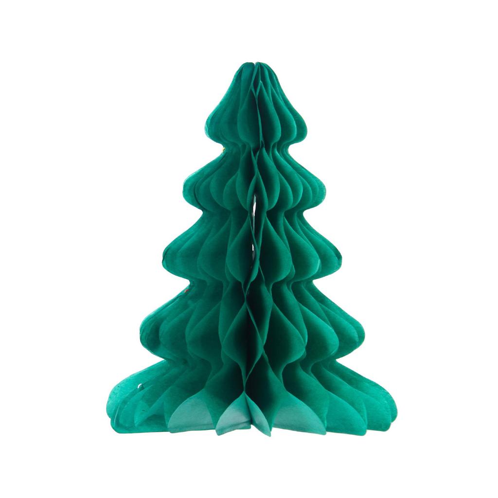 Christmas Honeycomb Ornament Set: Tree Hats & Pendants for Holiday Décor In Schools, Stores, and Malls