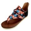 Sandalias de Verano para Mujer Día de la Independencia Zapatos con Cremallera Playa Punta Abierta Sandalias Transpirables Gladiador Sandali Delle Donne