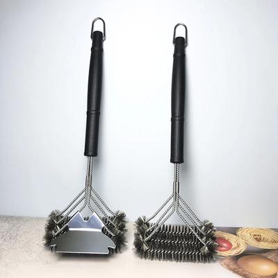 Barbecue Grill BBQ Brush Clean Tool Grill Accessories Stainless Steel Bristles Non-stick Cleaning Brushes Barbecue Accessories