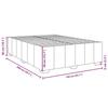 VidaXL Slat Bed Base with Mattress Taupe 140x200 Cm Fabric 3285481