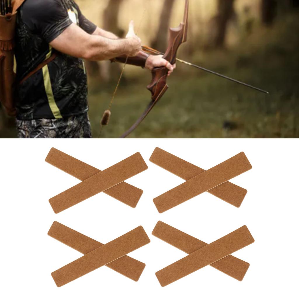 8PCS Archery Sticker Pad PU   Anti Slip Bow String Shock Absorbing Silencer Dampener for Recurve Bow
