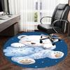 1PC Bear Non-Slip Floor Round carpet, Office, family, bedroom, Large Area Rug Indoor Rugs,  Durable PolyesterH0359