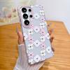 Cartoon Flower for Magsafe Case for Samsung Galaxy S26 S25 S23 Ultra S24 Plus Magnetic Wireless Charging Transparent Matte Cover
