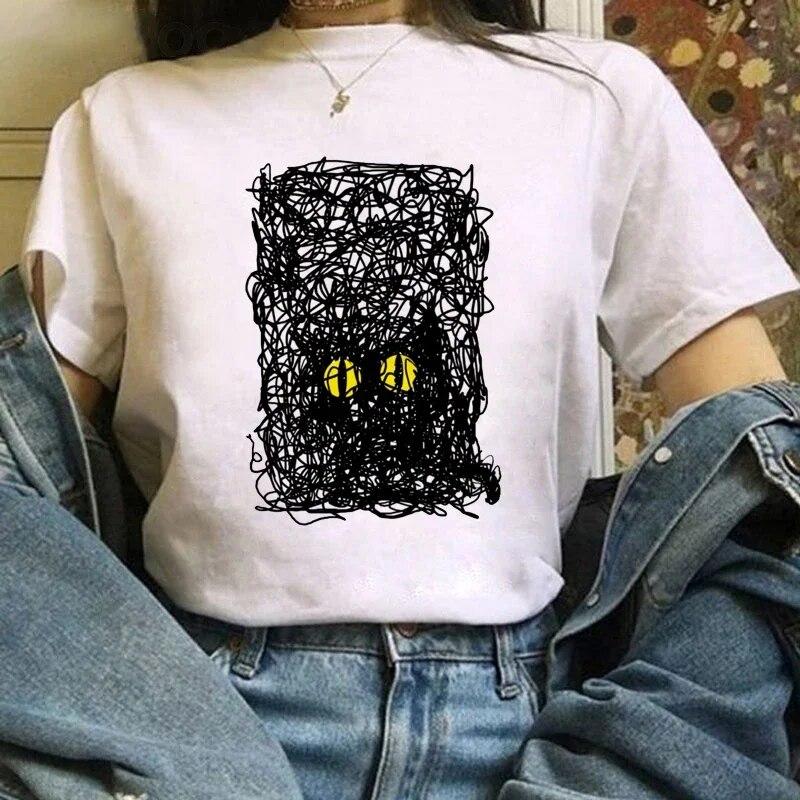 T-Shirt WoUnisex Cute Dinosaur Print T-Shirt Summer Short Sleeve Clothing Fun Versatile Pattern T-Shirt Fashion WoUnisex Top.