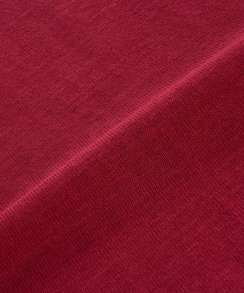 Peullojeulum Henleyneck Cotton Knit Red