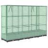Vidaxl Raised Planter With Greenhouse, Rattan Look, 160X40X123 Cm