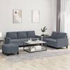 VidaXL Sofa Set with Cushions 3 Pcs, Sofas with Armrests, Furniture Set with Footrest Living Room, 3201527