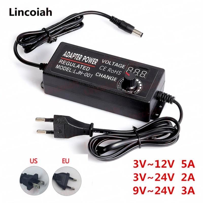 

Adjustable AC To DC Power Supply 3V 5V 6V 9V 12V 15V 18V 24V 1A 2A 5A Power Supply Adapter Universal 220V To 12 V Volt Adapter EU