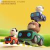 Press and Go Car Toys for Toddlers 1-3, Baby Animal Racing Cars, Infant Play Vehicle Set, Baby Push Go Friction Car Toys