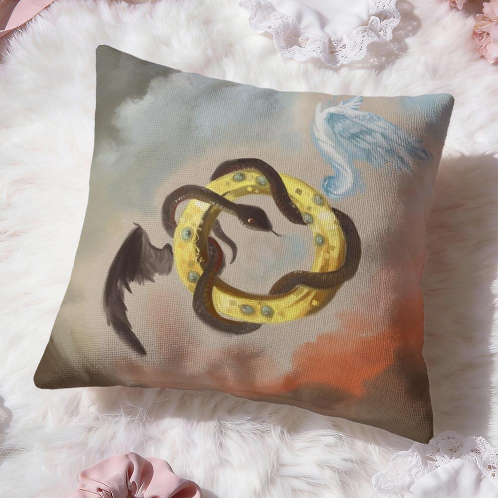 Tv G-Good Omens Cushion Cover Premium Comfort Reversible Pillow Cove -Two in One Design for Any Room & Car Interior