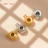 10/20 stuks 18K Verguld Messing Krimp Eindkraal DIY Armband Stopper Kraal Sluitingen Eindclip Drukknopen Sieraden Maken Accessoires