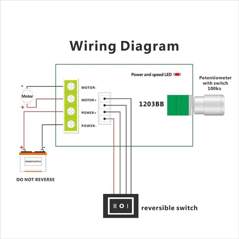 6V 12V 24V 28V 3A 80W DCed Motor Speed Controller PWM Adjustable Reversible Switches & Driver for Versatile Application