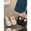 Mary Jane single shoes children's new summer hollow mesh woven fishing net shoe size bag head sandals