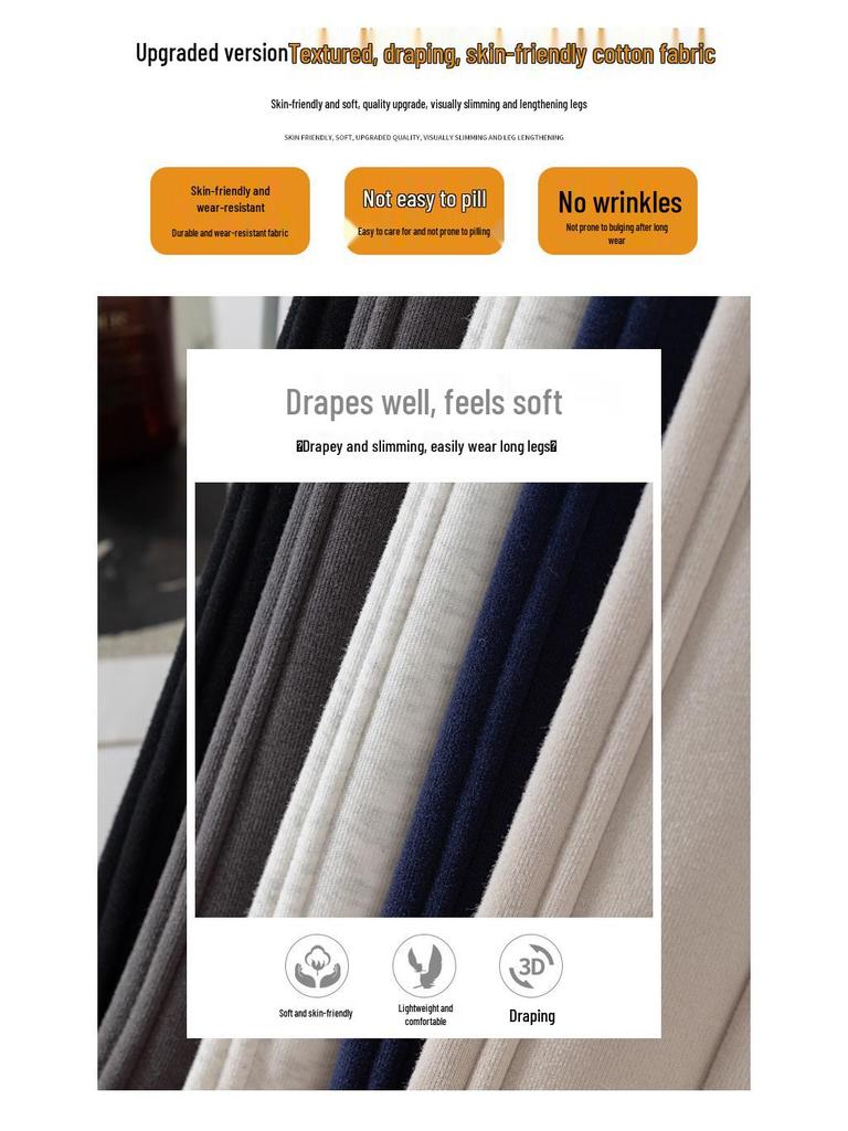 Damen Petite Samtgefütterte Weitbein-Sweathose, Straight-Leg-Stil, Höhenverlängernd, Herbst/Winter-Kollektion 2025.