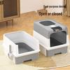 Spacious Enclosed Cat Litter Box with Anti-Splash Design and Easy-Clean Drawer