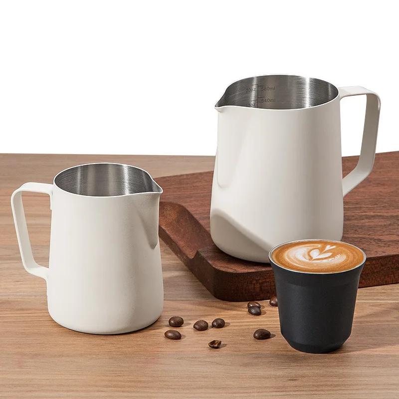 Milk Frothing Pitcher Latte Milk Frother Jug Barista spresso Fine Steel Jars Coffee Shop Accessories Durable Durable