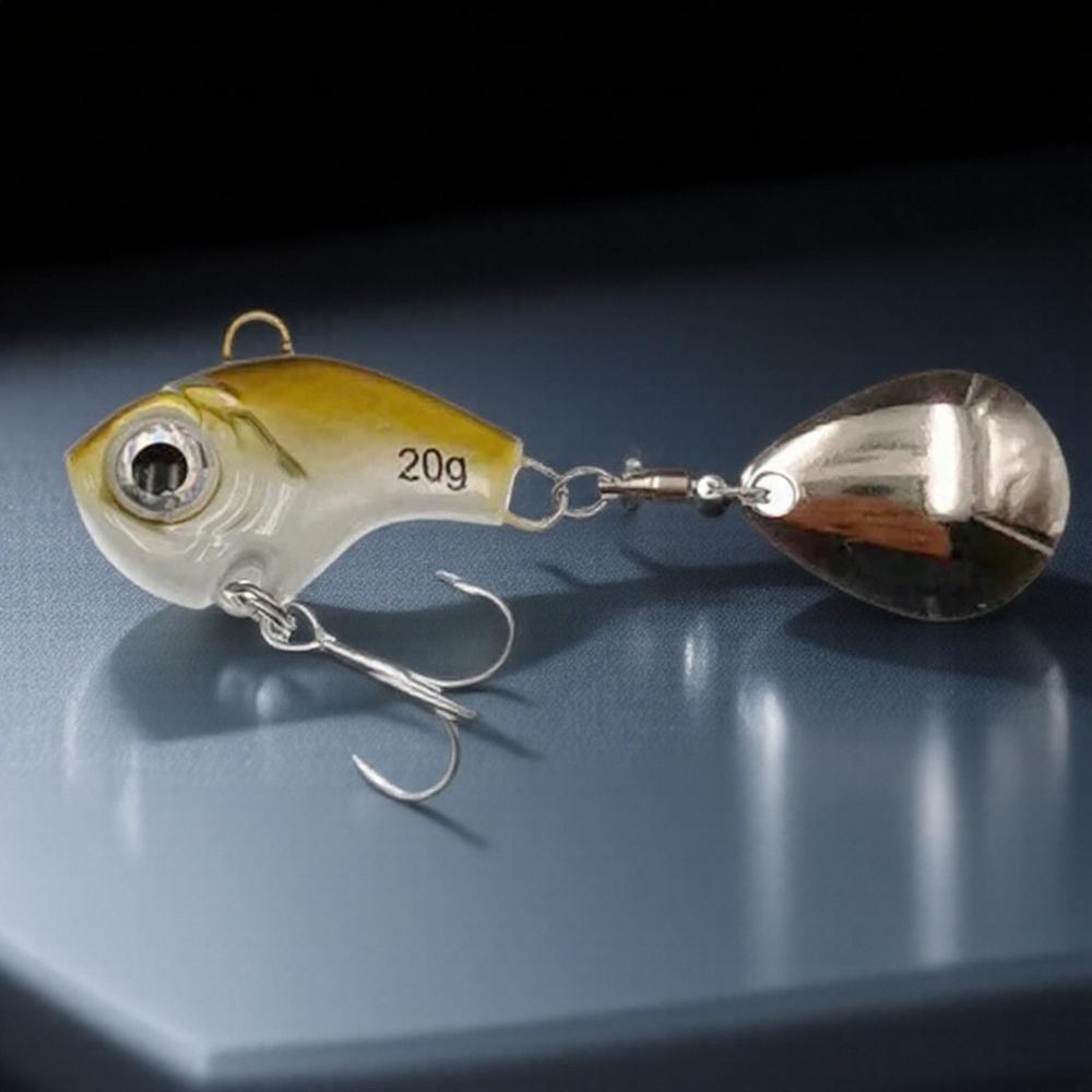 20g Metal Mini VIB Fishing Lure with Spoon Crankbait Vibration Spinner Tackle Pin Fish Hooks Sinking Bait