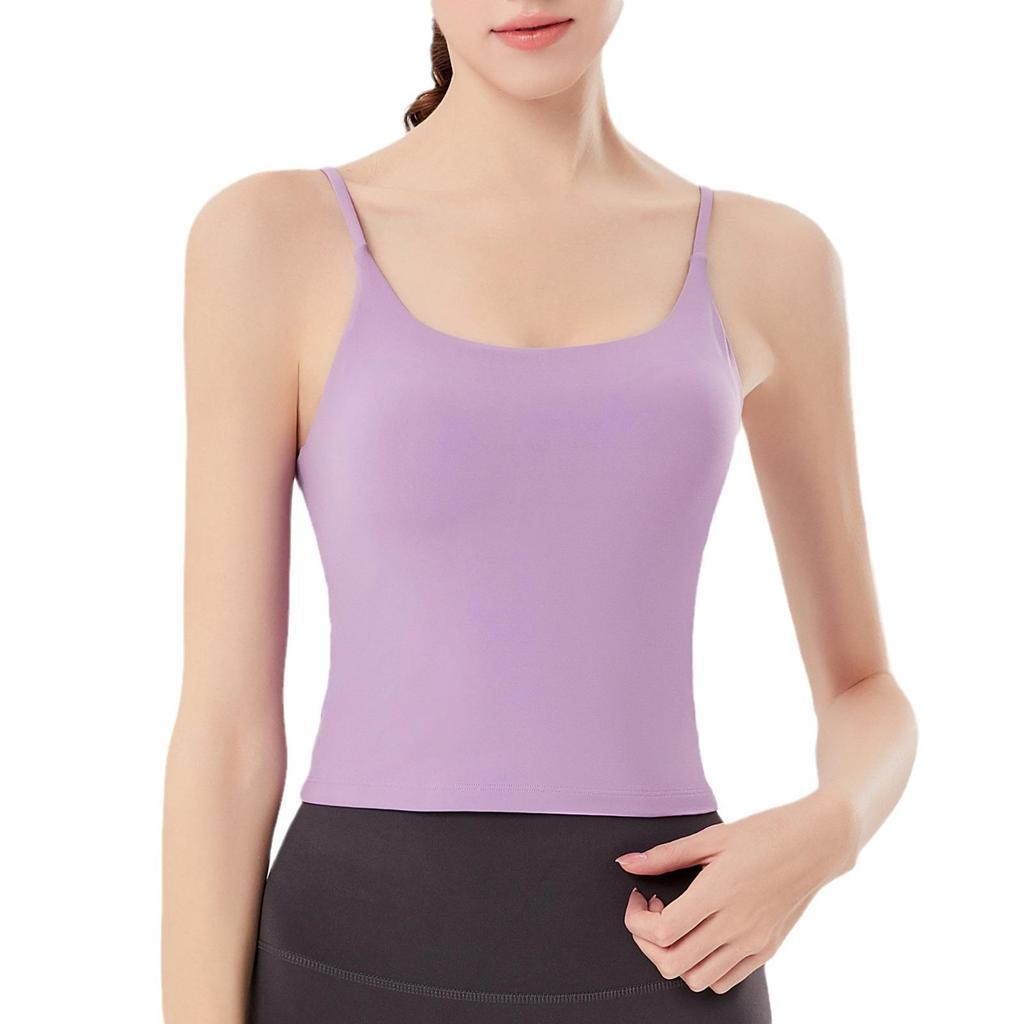 Anti-Bacterial Deep U Sports Bra Camisole with Beautiful Back Design