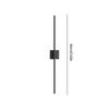 2Pcs Touch/Remote Control Simple Wall Light 350 Degree Rotation Minimalist Metal Wall Light Rechargeable for Living Room Bedroom