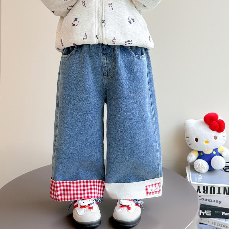 Dívčí kreslená krajková podzimní sada 2025: Nový módní ležérní outfit