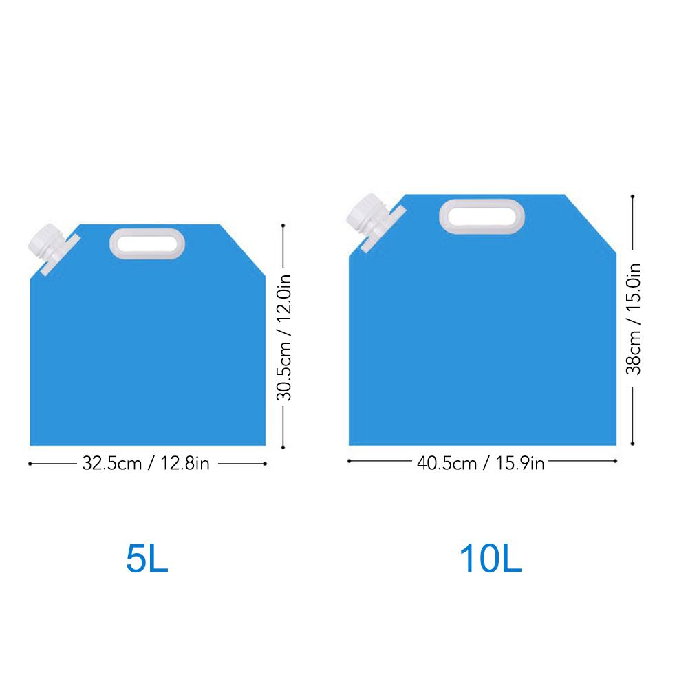 5L / 10L Collapsible Water Container Water Storage Jug Bag for Outdoor Camping Hiking Emergency