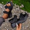 Fashion High Platform Sandals Women New Summer Buckle Chunky Beach Shoes Women Bling Wedges High Heels Women Sandals Zapatos De Mujer
