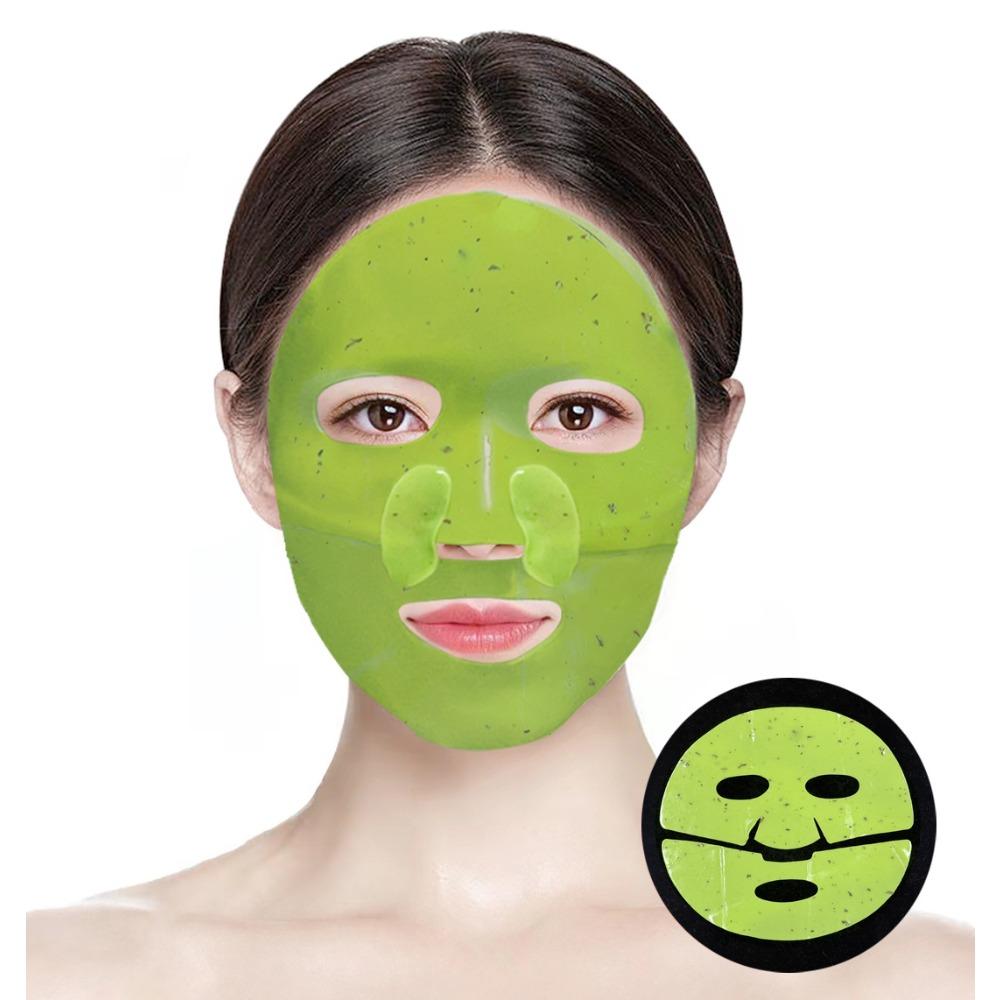 Qinrun Zhicui Tea Mask 5 Pieces/Box Crystal Green Lady Mask
