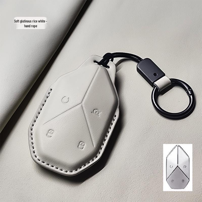 Compatible with BYD Fangchengbao 5, 8, 3 Key Case and Shell for 2023-2025 Models In Genuine Leather.
