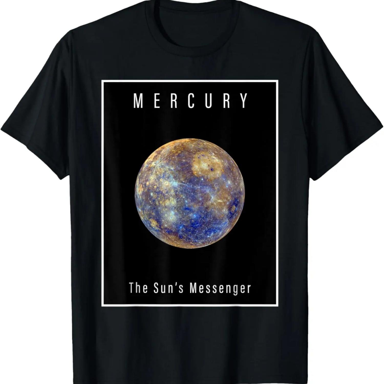 Planet Mercury v2 - The Planets of our Solar System T-Shirt S чёрный