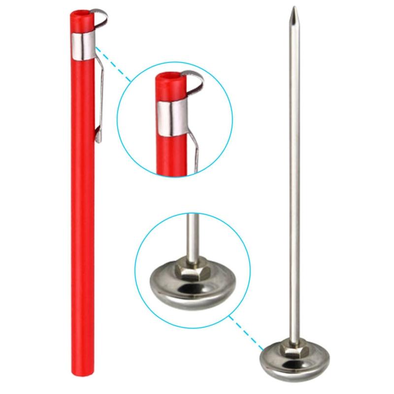 Genaues mechanisches Temperaturmessgerät Detektor Thermometer mit Sonde Lebensmittelgeeigneter Edelstahl für Küchenofen Sicherheit