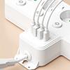 EU Power Strip – 5 AC Outlets with Independent Switches, Optional USB/Type-C