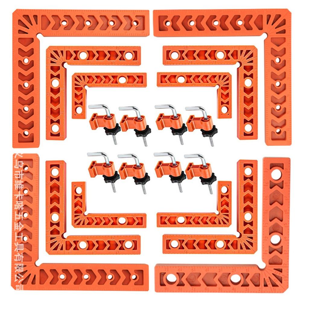 8 Set Corner Clamps for Woodwork 90 Degree Right Angle Clamp for Precise Positioning and Stability for DIY Projects