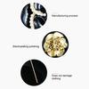 Faux Pearl Camellia Brooch Black White Flower Lapel Pin Sweater Cardigan Coat Business Suit Clothing Accessories Fashion Jewelry