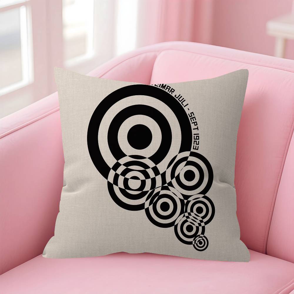 Abstract Bauhaus Style Geometric Picture Cushion Cover Car Throw Pillow Case For Sofa Car Christmas Gift