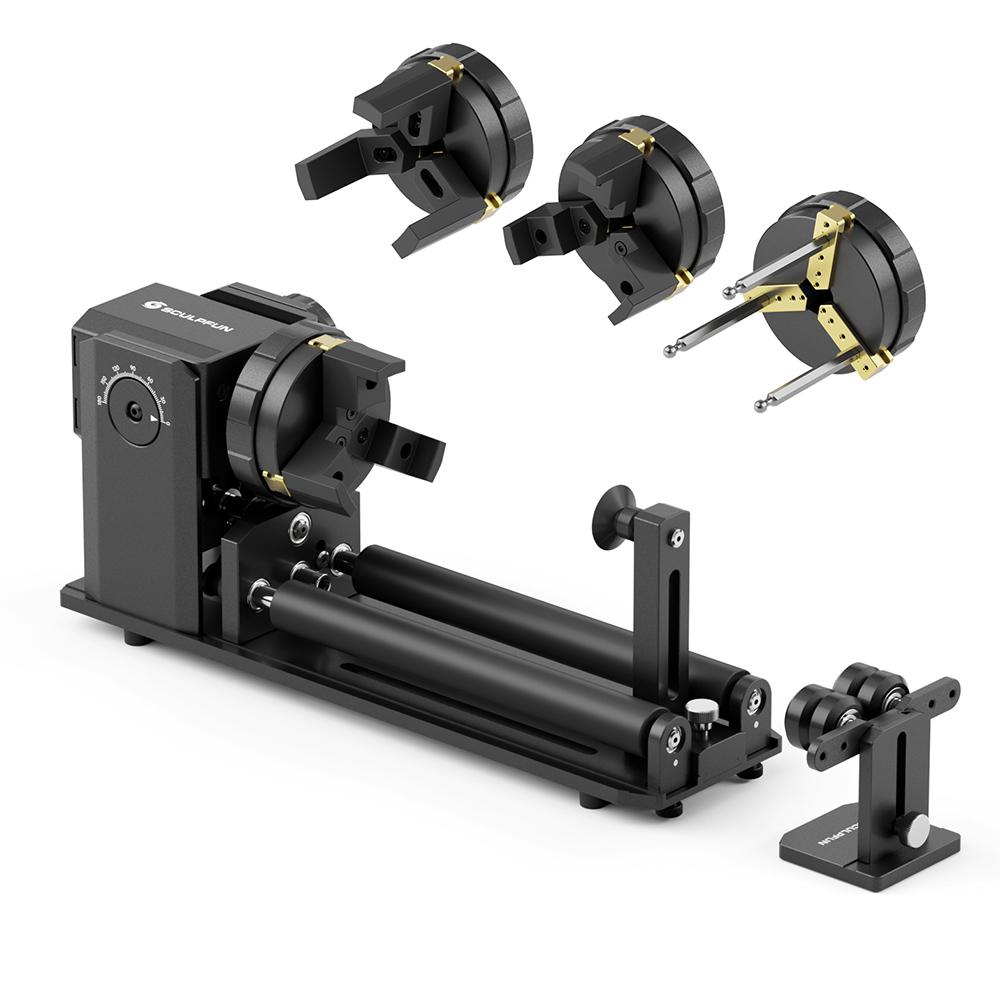 SCULPFUN RA Pro Max 4 in 1 Drehwalze & Spannfutter für S9, S30, S30 Ultra, SF-A9 Lasergravierer